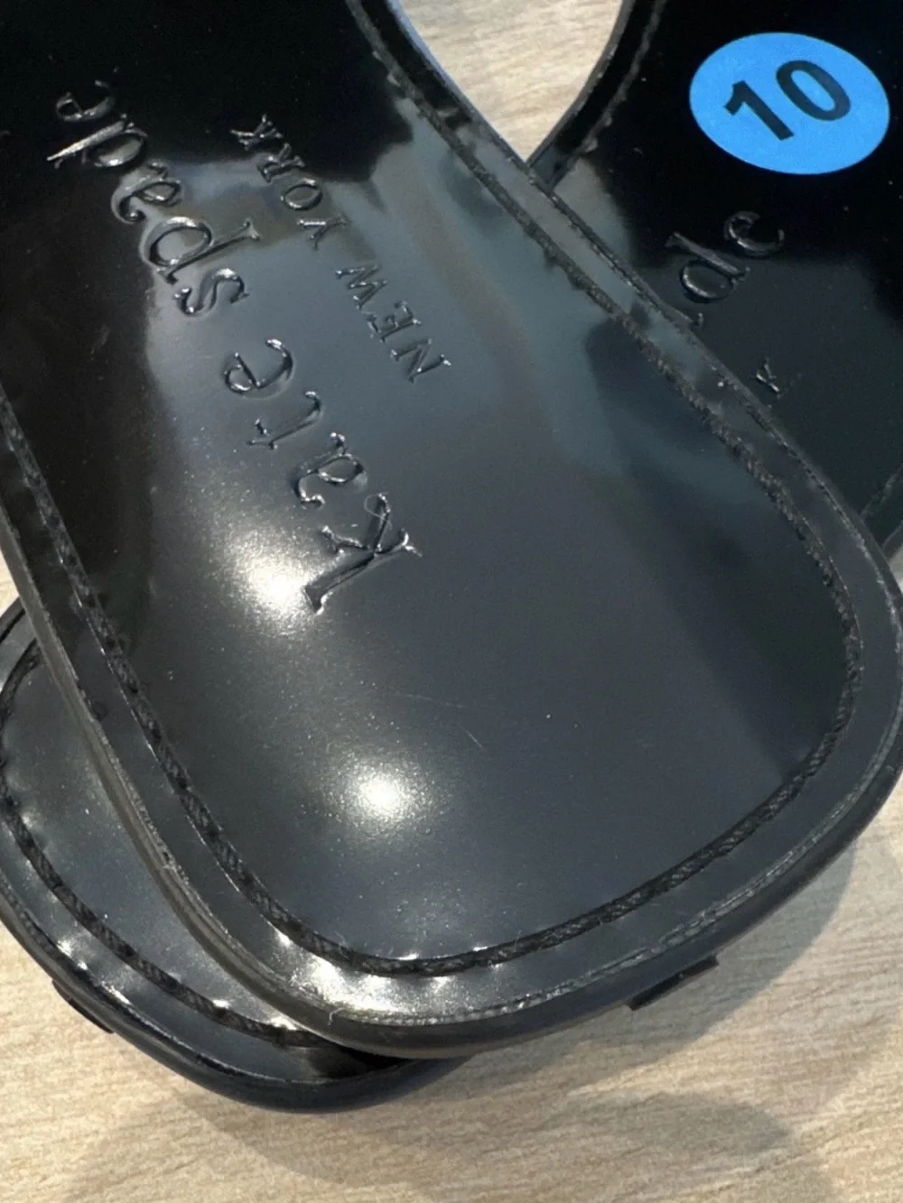 Kate Spade Black Knot Slide Sandals